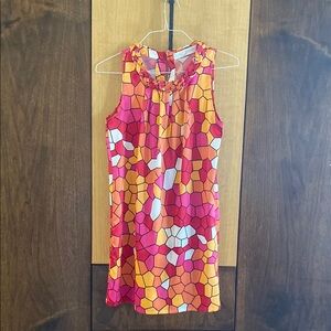 Colorful Geometric Sleeveless Dress